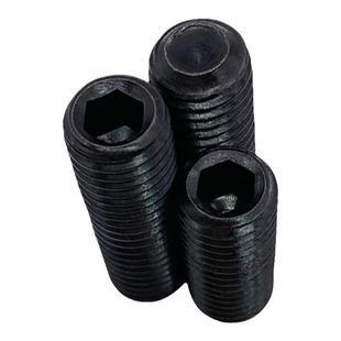 12.9级DIN916细牙凹端紧定螺钉GB80止付无头螺丝M4*0.5/M16*1.0