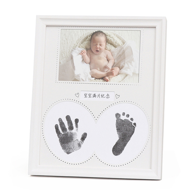 纪念品新生儿相框礼物手印脚印