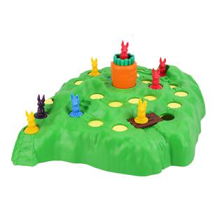 兔子陷阱游戏保卫萝卜闯关大冒险互动跳棋越野赛益智亲子棋类玩具