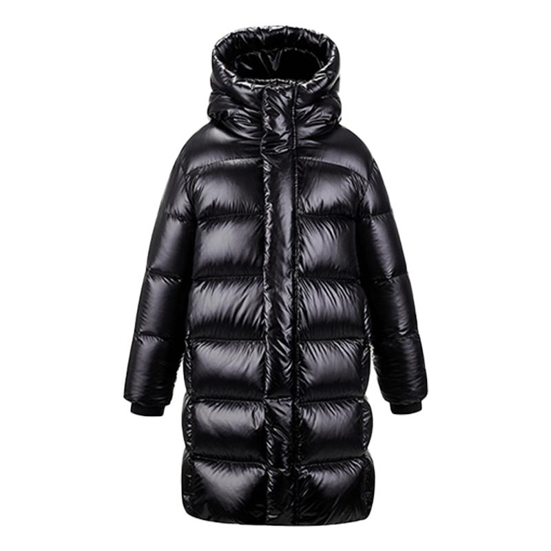 雪中飞黑金鹅绒服男女童极寒加厚
