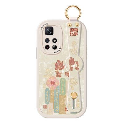 适用红米Note11手机壳5G硅胶RedmiNote11Pro+小羊皮TPro十腕带Redmi支架Por小米not全包SE防摔noto背带挂绳套