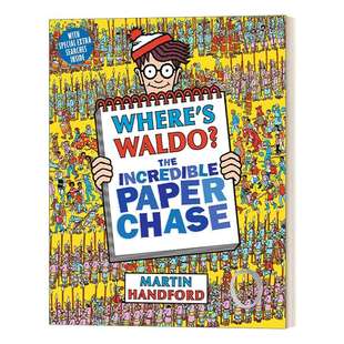 英文原版 Where's Waldo? The Incredible Paper Chase 沃尔多在哪里 不可思议的纸上追逐 儿童经典找找书 英文版 进口英语书籍