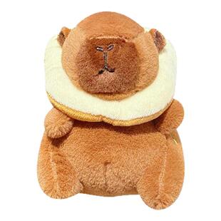 【烈儿宝贝直播间】狄高卡皮巴拉毛绒挂件水豚玩具娃娃装饰汉堡