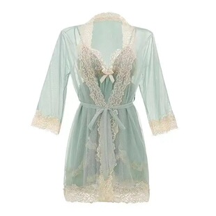 新款春夏女睡衣2025年新款性感大码露背吊带蕾丝睡裙宫廷风200斤