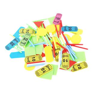 中小学低年级数学100根计数棒扩展版学具盒【无磁性】计数片套装三角形正方形圆形学生认识几何形状计数工具