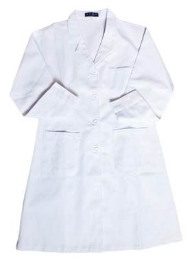 加厚纯棉医生服白大褂实验服男女