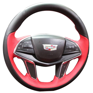 用于凯迪拉克牛 CXT456ATS-L CTS XTS 方向盘套真皮手缝专车专用