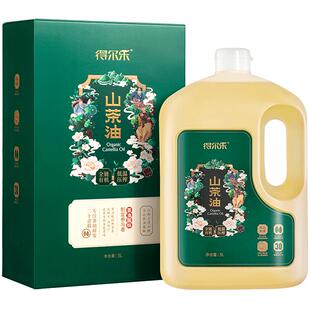 山茶油5L野生茶油茶籽油低温冷榨食用油植物油得尔乐纯正天然礼盒