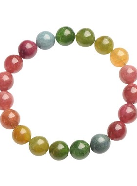 天然碧玺手链彩虹糖果色