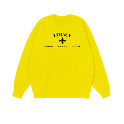 Makemore美式圆领撞色卫衣男