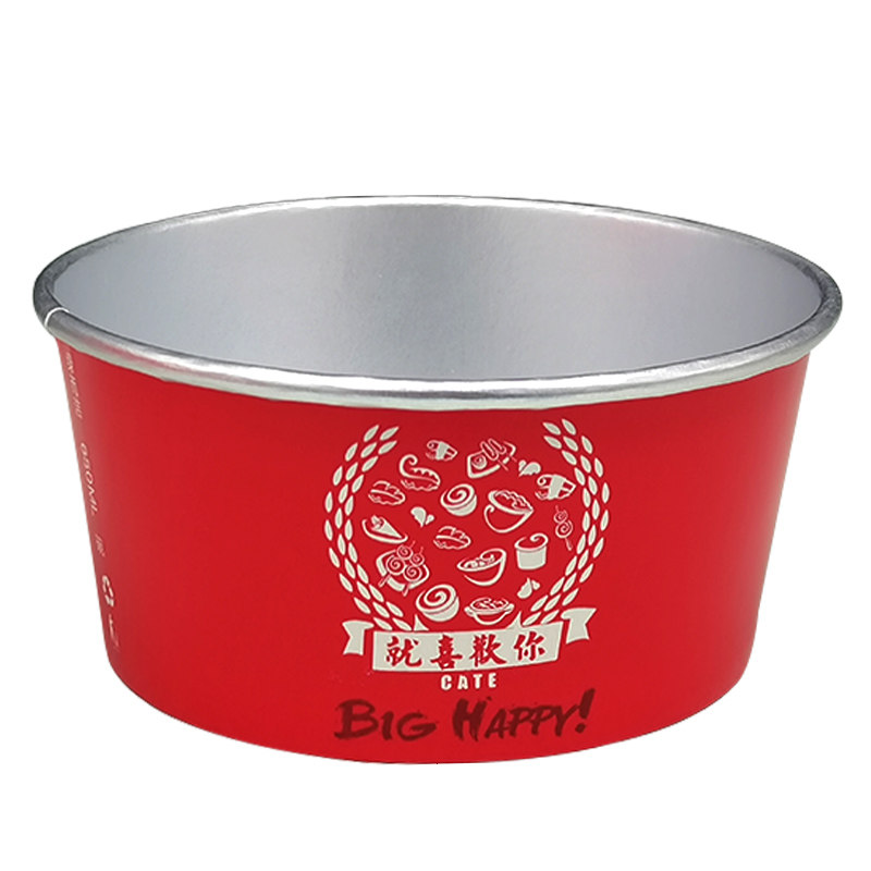 加厚圆形pp盖铝箔纸碗碗厂家直销