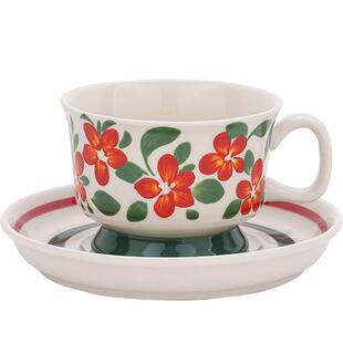 复古咖啡杯设计感小众陶瓷中古杯碟套装女士下午茶餐具高端咖啡杯