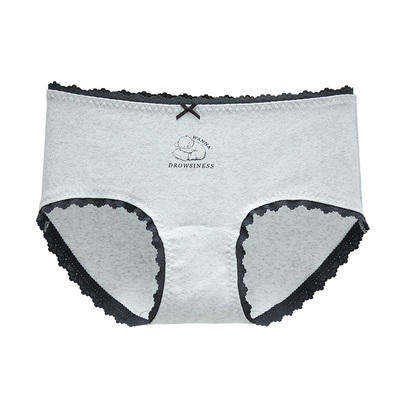 六只兔子抑菌加长全棉裆高腰内裤