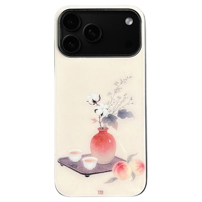 棉裹桃香 新中式言壳坊原创高级感适用于苹果手机壳iphone17promax华为小米钢化玻璃套16pro小众15pm14情侣13