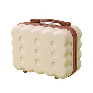 手提箱子14寸行李箱马卡龙饼干化妆箱包可爱迷你伴手礼旅行箱男女