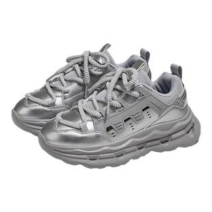 回力男女同款时尚休闲百搭户外通勤防滑耐磨厚底增高面包鞋0933