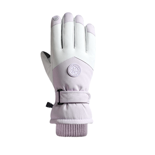 滑雪手套女冬季加绒加厚保暖棉防寒防风防水触屏摩托车骑行手套男