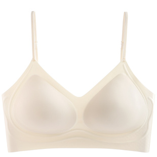 可外漏细肩带内衣女小胸聚拢防下垂美背一体吊带背心式无痕文胸罩