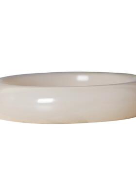 珪宝藕粉手镯宽版真玉镯子