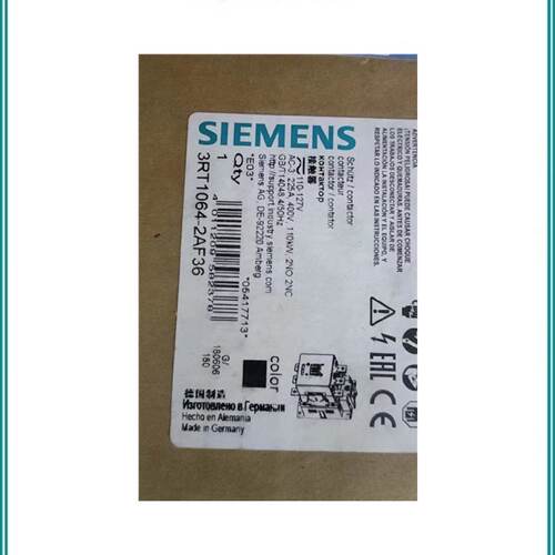 议价3RT1064-2AF36西门子接触器225A/400V 3/3RT1064-2AF36/顺丰