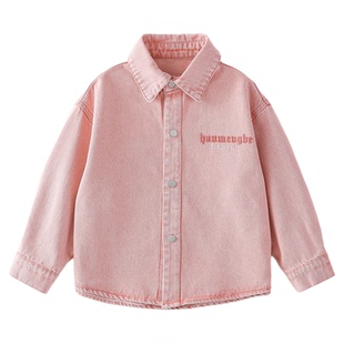 男童牛仔外套2026春装新款儿童春秋款洋气衬衫男孩春季帅气薄款潮