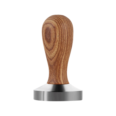 花梨木柄不锈钢实心压粉机