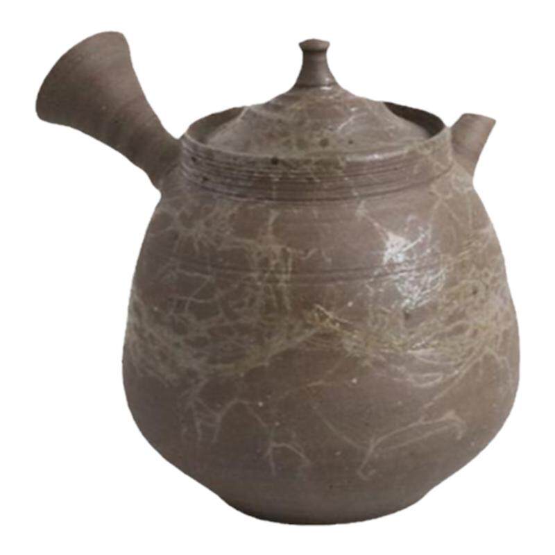 日本常滑烧 风月 -11挂藻270ml 纯手工日式紫砂侧把陶茶壶 木盒