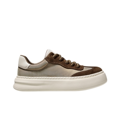 HauttonJeans复古休闲板鞋男款