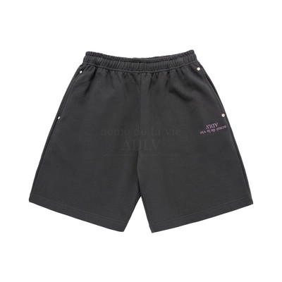 ADLV韩国潮牌夏季休闲裤短裤男女情侣同款通用宽松运动裤子纯棉质