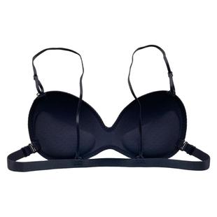 小胸加厚6cm显大吊带文胸简约外扩小胸增厚神器美背内衣细肩带bra