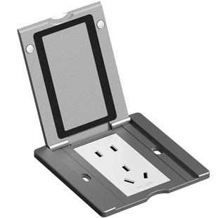 86型地面插座隐形地插翻盖隐藏式盖板超薄防水五孔网络电脑面板