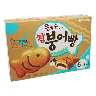 EXO新款包装韩国进口食品好丽友打糕鱼蛋糕儿童夹心糕点零食174g