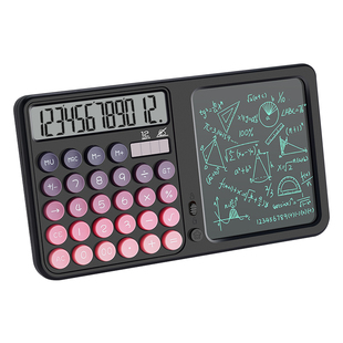 计算器带写字板高颜值会计财务记数语音智能计算机器多功能太阳能双电源大中小学生草稿记账液晶手写板记算器