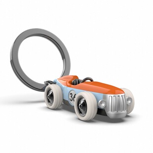 比利时复古赛车钥匙扣挂件 高档车炫酷生日礼送男生metalmorphose