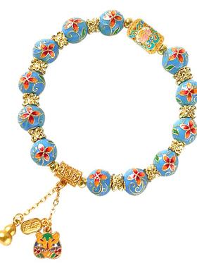 颜淡个性生肖景泰蓝手链女送妈妈