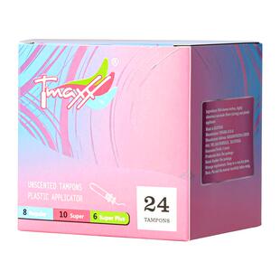 Tmaxx插入卫生巾短导管式卫生棉条月经棉条姨妈棒防水姨妈巾条