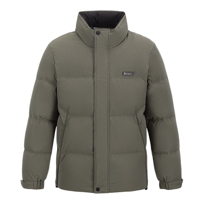 雅鹿爸爸装羽绒服男款立领廓形蓄热面包服25年冬季上新保暖外套男