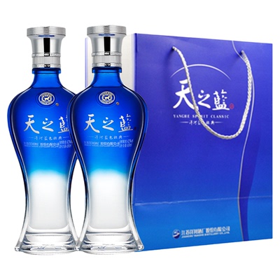 洋河天之蓝52度375mL*2瓶