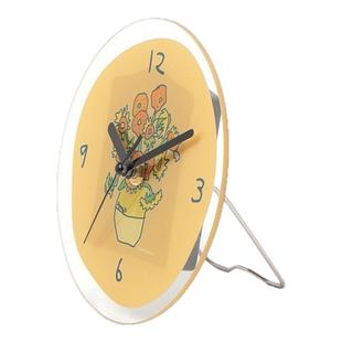 LAKOLE 时钟2025年春夏新款创意立式卡通家用简约桌面钟表142653