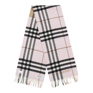 BURBERRY博柏利 男女同款格纹双面用长方形流苏围巾8050493
