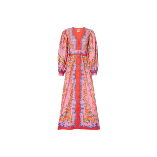 FARM Rio 女款Sicily 花瓣图案棉质衬衫式连衣裙 迷衣时尚