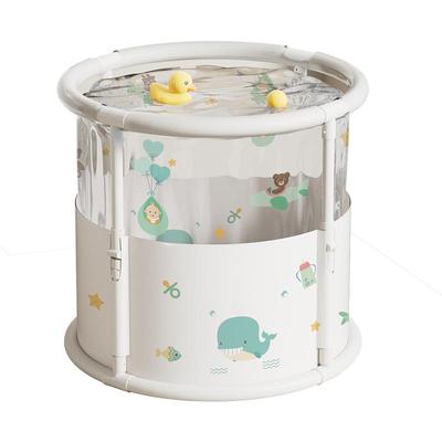 婴儿游泳桶儿童泡澡桶家用新生儿可折叠游泳池宝宝洗澡桶浴桶可坐