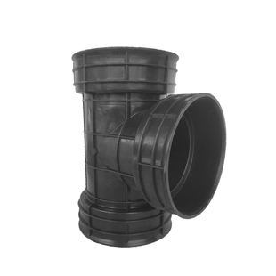 HDPE双壁波纹管直接 接头 弯头 三通 200-300-400直通接头