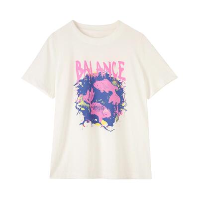 CHESONSE休闲贴补印花纯棉T恤女