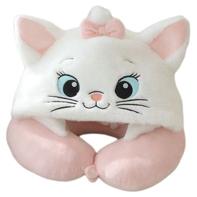 可爱史迪仔脖子护颈椎U型枕连帽