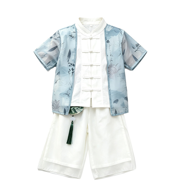 儿童中国风演出服古装表演服唐装