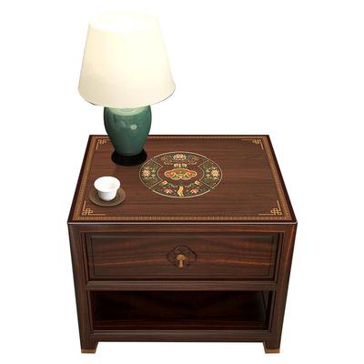 新中式床头柜垫桌布防水防油免洗