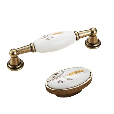 衣橱欧式现代简约风单孔陶瓷拉手