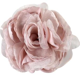 韩版绢纱布艺胸花轻薄花朵胸针优雅别针外套毛衣职业套装配饰品女