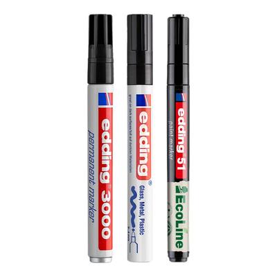 edding防水防油不掉色记号笔